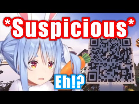 Pekora Scan Suspicious QR Code In Her Minecraft Server【Hololive/Usada Pekora】