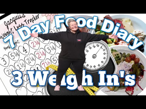 7 DAY FOOD DIARY FOR WEIGHT LOSS | 3 WEIGH-INS | 151LBS DOWN #weightloss