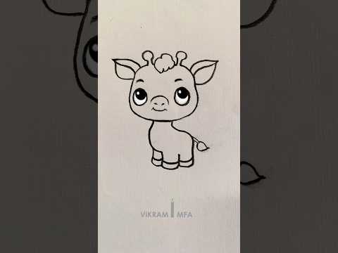 How to draw a deer / simple deer drawing step by step / deervout line drawing