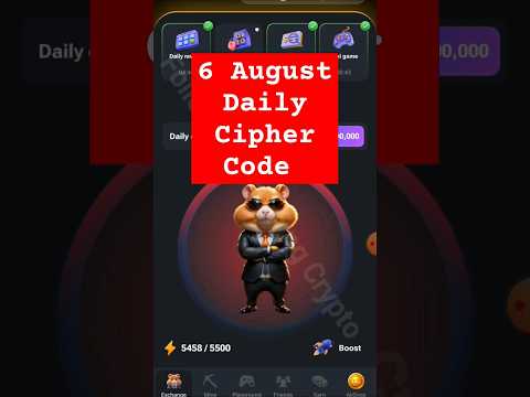 6 august hamster daily cipher code | today's  hamster Kombat daily morse code 6 august