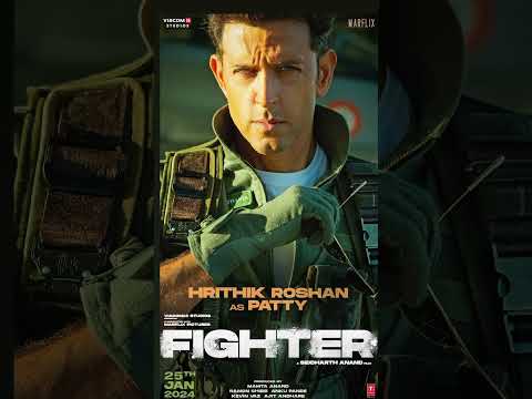 “🎬 Fighter Poster : Introducing #hrithikroshan As Squadron Leader Shamsher Pathania 🛩️ #fighter