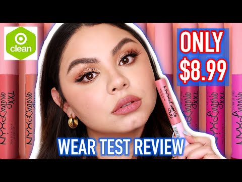 NEW NYX Lip Lingerie XXL Smooth Matte Liquid Lipstick Review in Xxpose Me