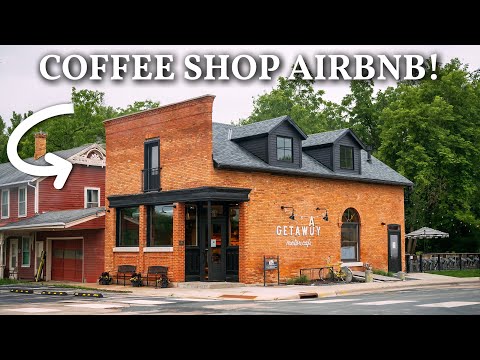 Unique Coffee Shop Airbnb! Renovated Historical Loft Tour