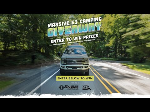 E3 Camping Giveaway ((LIVESTREAM))