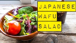 JAPANESE WAFU SALAD | OIL-FREE DRESSING!!