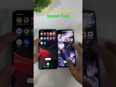 Poco x3 pro vs Oneplus Nord Speed Test #shorts