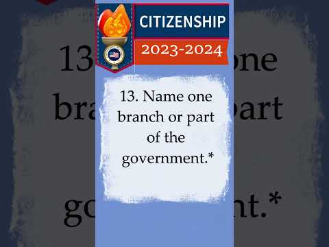 2023-2024 U.S CITIZENSHIP TEST, Civics Test (QUESTION 13) Naturalization #youtubeshorts