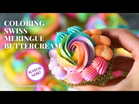 Coloring Swiss Meringue Buttercream