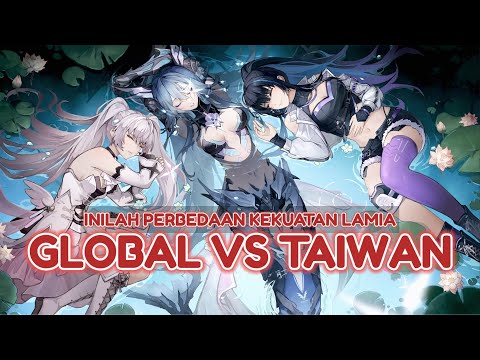 INILAH PERBEDAAN KEKUATAN LAMIA PGR GLOBAL VS TAIWAN || PUNISHING GRAY RAVEN