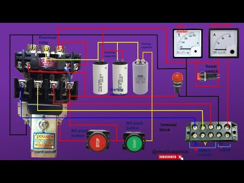 Submersible Pump Starter Wiring Diagram | Step-by-Step Guide | submersible pump starter connection