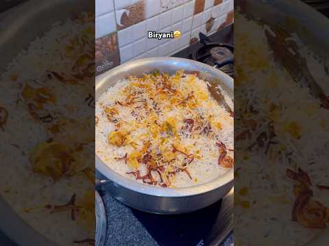 Biryani at home🤩 #biryani #homemade #cooking #shorts #ytshorts #reels #youtubeshorts