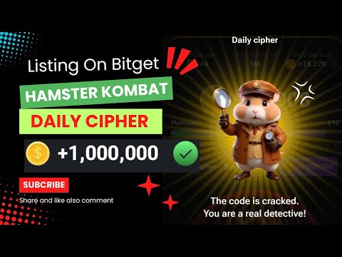 Hamster Kombat Daily Cipher | Hamster Kombat Listing Exchange | Hamster Kombat Combo card today