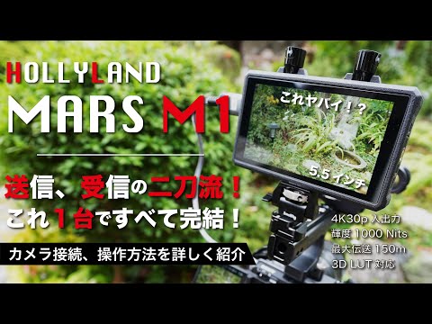 【HOLLYLAND MARS M1】動画撮影おすすめ外部モニター！ワイヤレス送信・受信がこの1台で完結！本当に便利な映像伝送モニター！