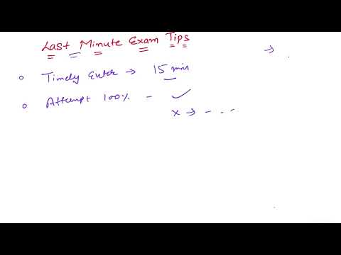 Last minute exam Tips || GGSIPU