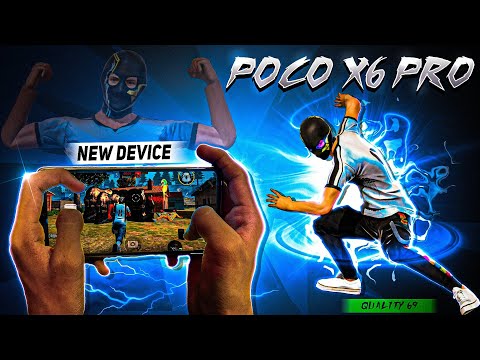 POCO X6 PRO 5G UNBOXING AND FREE FIRE HANDCAM GAMEPLAY TEST / POCO X6 PRO 5G FROM YOUTUBE MONEY 🤑