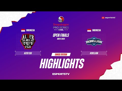 Alter Ego vs Rebellion Esports HIGHLIGHTS Snapdragon Pro Series Season 6 | RBL VS AE ESPORTSTV