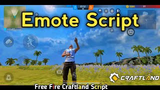 How To Make Emote Script In Craftland | Shah G Creator | Free Fire Craftland Script | Emote Script