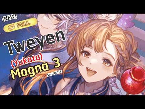 [GBF] Tweyen (Yukata) test Full Auto Ewiyar HL with Magna3 Grid (Mana Ver.)ソーン 浴衣  (マグナ3)【グラブル】