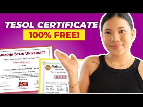 FREE TESOL Certification for Online ESL Teachers #teachermarie #earnmoneyonline