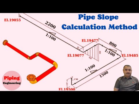 Pipe Slope Calculation with Easy Method