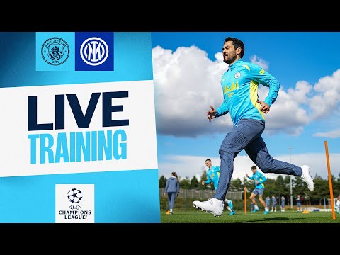 WATCH LIVE TRAINING! CITY V INTER MILAN | CHAMPIONS LEAGUE