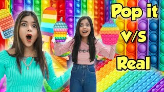 Pop it V/S Real Food Challenge! *Bonus Video*