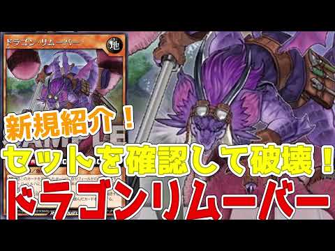 【ラッシュデュエル】新規紹介！ドラゴンリムーバー！確認して破壊できる！！！【遊戯王】