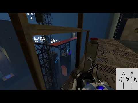 中午跟芒果玩個「PorTal2」雙人模式p2