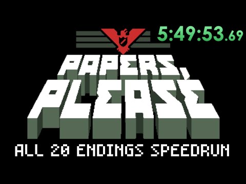 A True 100% Speedrun of Papers Please