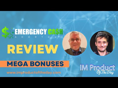 Emergency Cash Shortcut Review + Award-Winning Bonuses To Make It Work FASTER (Worth $997)!