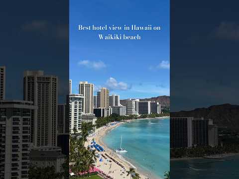 Best hotel view in Hawaii. Sheraton Waikiki views. #travel #hawaii #waikiki #beach #island