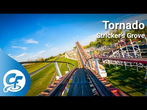 Tornado front seat on-ride 5K POV @30fps Stricker's Grove