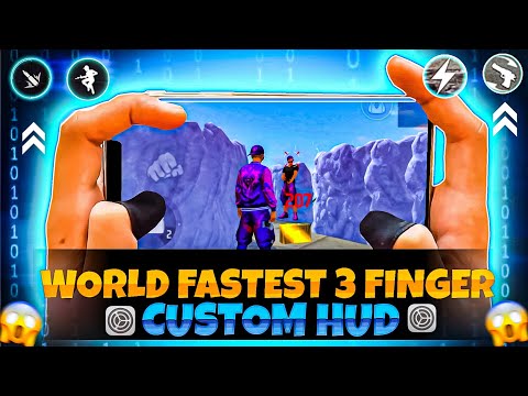 TOP 3 BEST CUSTOM HUD FREE FIRE 3 FINGER CLAW | BETTER THAN PC PLAYERS | THREE FINGER CUSTOM HUD