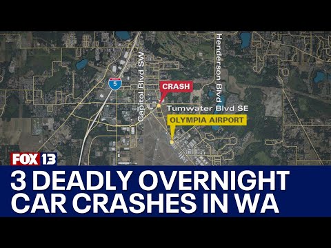 At least 3 deadly crashes overnight in western WA