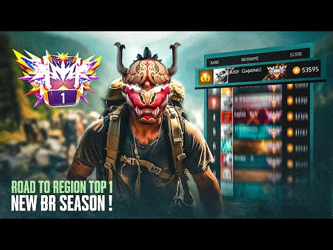 New Season Br Rank Push To Grandmaster Top 1 🤩 In V Badge & Hackers Lobby ! | Garena - Free Fire