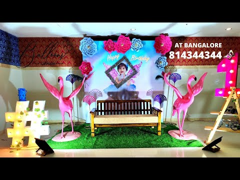 Selfie booth | Baby girl BIRTHDAY  decoration | SELFI | Photo booth | How to do | diy | Balloons |