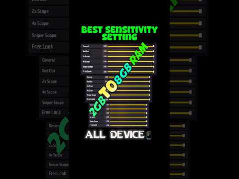 Best sensitivity setting for headshot 😤 2024 [all device] after update free fire headshot setting
