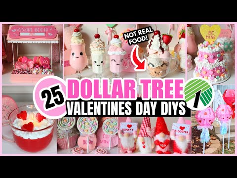 Dollar Tree VALENTINES DAY DIYS 2023 💕│ CLEVER easy hacks & decor YOU'LL Love