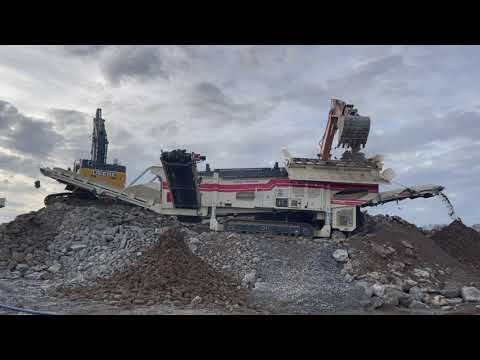 MDS M515 Heavy Duty Rock Trommel- Remove Sticky Clay from Material!