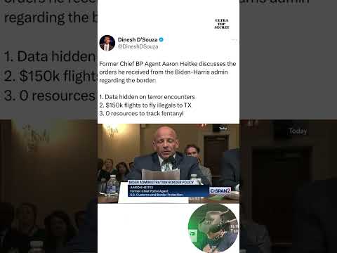 Former BP Chief Exposes Biden-Harris Border Orders: Terror Data,$150K Flights, and Fentanyl Neglect