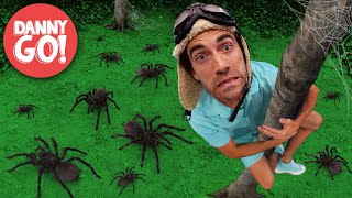 "Spooky Spiders Everywhere!" 🕷🎃 Halloween Adventure | Floor is Lava Game | Danny Go! Songs for Kids