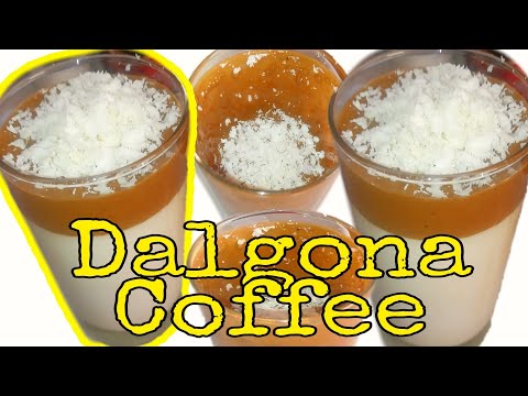 How to make easy Dalgona Coffee(White Chocolate Toppings) Korean Coffee