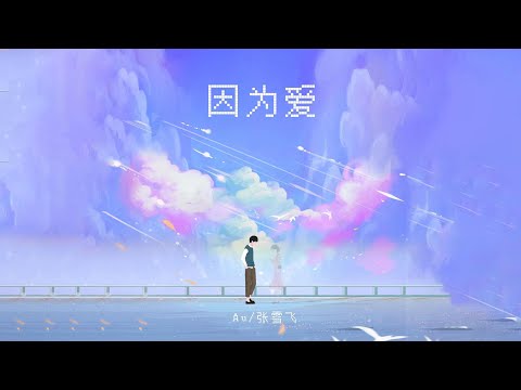 因为爱 - 不知名选手Au / 张雪飞「爱 回不去say goodbye」【动态歌词Lyric Video】