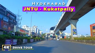 JNTU, Kukatpally, Miyapur road | Hyderabad 4k Drive Tour