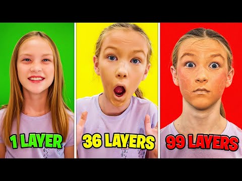 100 Layers of Makeup!!