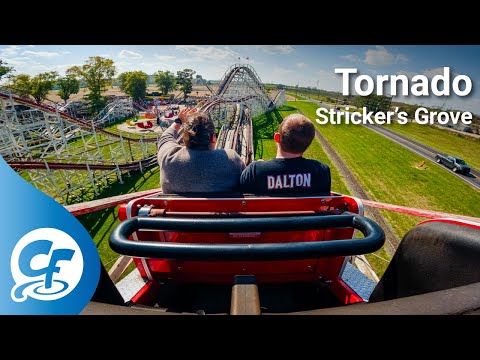 Tornado back seat on-ride 5K POV @60fps Stricker's Grove