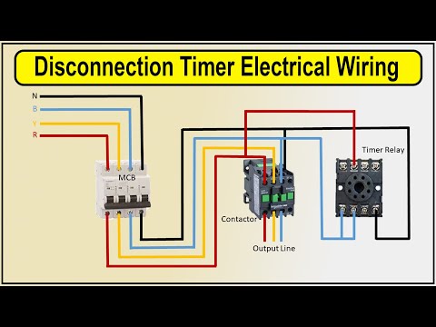 How to Make Disconnection Timer Electrical Wiring Diagram | Timer switching