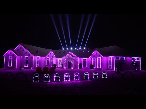 Everlong Foo Fighters 2023 Halloween Light Show - 4K