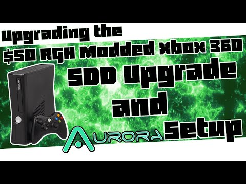 JTAG/RGH Xbox 360 HDD/SSD Upgrade and Aurora Setup // Upgrading the $50 RGH 360!