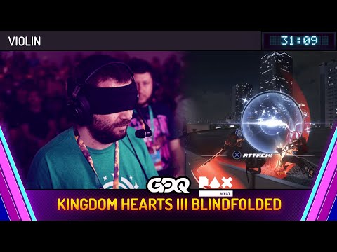 Kingdom Hearts III Blindfolded by Violin in 31:09 - GDQ @ PAX West 2024